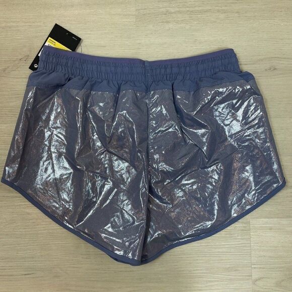 Nike Running Shorts Womens Small Blue Icon Clash Tempo Luxe Metallic CU3335 482 - Picture 5 of 5